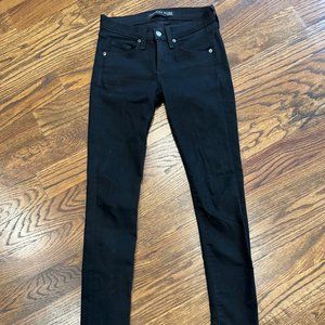 Veronica Beard Mid-Rise Skinny Leg Jeans in Raven (black) Wash Size 25